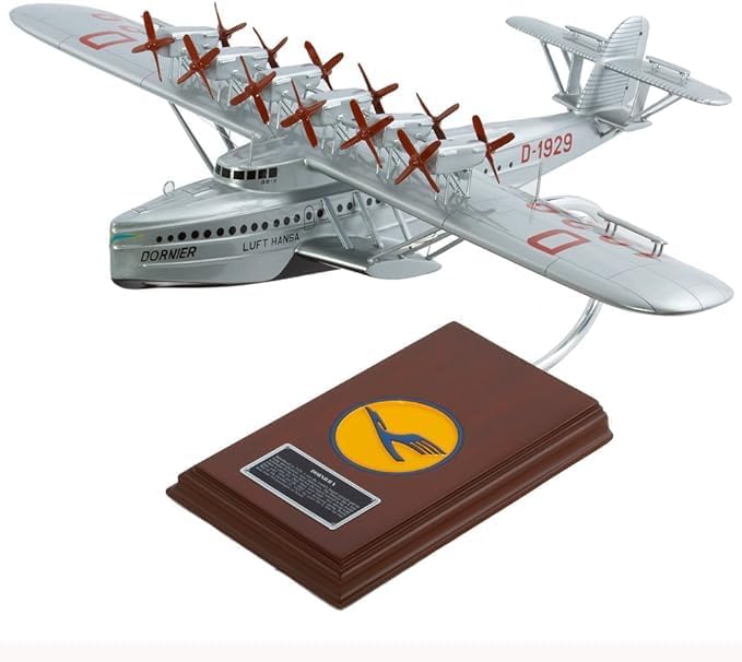 Dornier DO-X Lufthansa Seaplane Airliner dekstop Display Airplane Model Scale:1/100