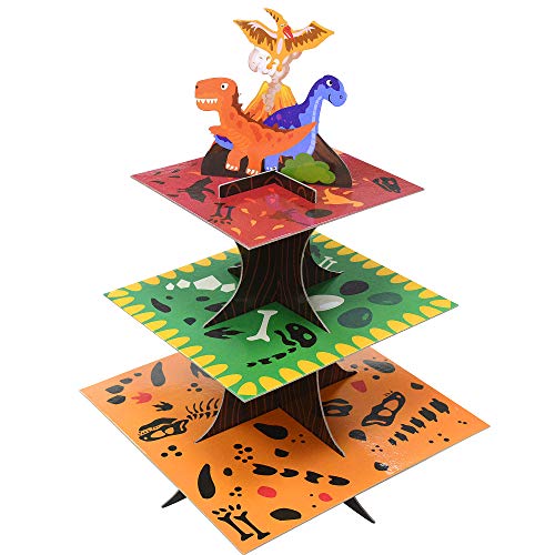 3-Tier Dinosaur Cupcake Stand