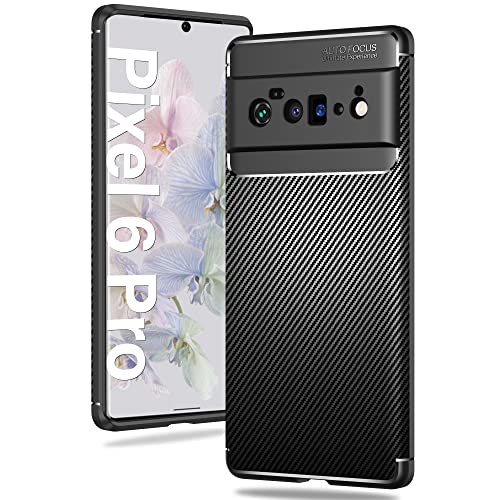 Google Pixel 6 Pro Case, Vakoo Pixel 6 Pro Case Shockproof Anti-Fingerprint Anti-Scratch Bumper Cover Ultra Slim Soft TPU Phone Case for Google Pixel 6 Pro 6.7