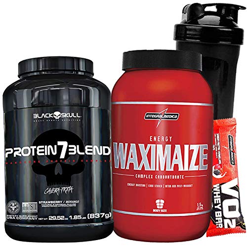 Kit Whey/wey Isolado Hidrolisado + Waxy Maize WaxiMaize 1kg - Chocolate