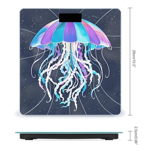 Balanza Digital de Baño Patrón Medusa con Plataforma Ancha miniatura 2