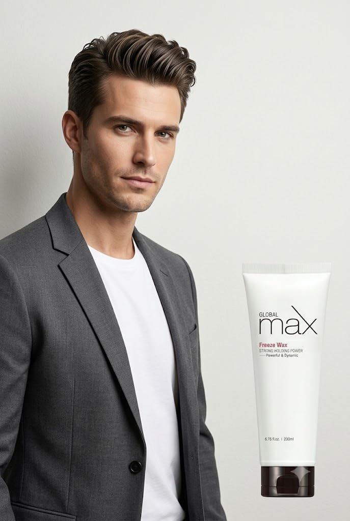 Global Max Freeze Wax wosk do włosów, 200 ml, Strong Hold Hair Wax by Saehan