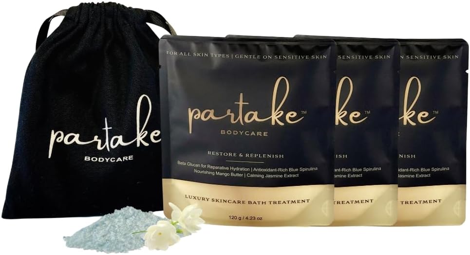 The Skincare Soak™ – Luxury Foaming Bath Soak for Dry & Sensitive Skin | Hydrating, Soothing & Nourishing | Full-Body Skincare Bath (3-Pack Jasmine Vanilla)