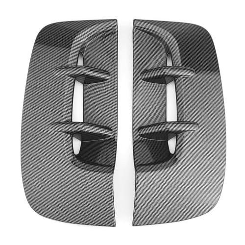 �Ԃ̃{���l�b�g�̒ʋC�� Compatible With Kia For Stinger 2018 2019 2020 2021 2022 2023 �O���X�^�C�����O �Ԃ̃t�����g�h�A�O�����v���[�g �G�A�A�E�g���b�g�����J�o�[�X�g���b�v�ɓK��(Carbon 