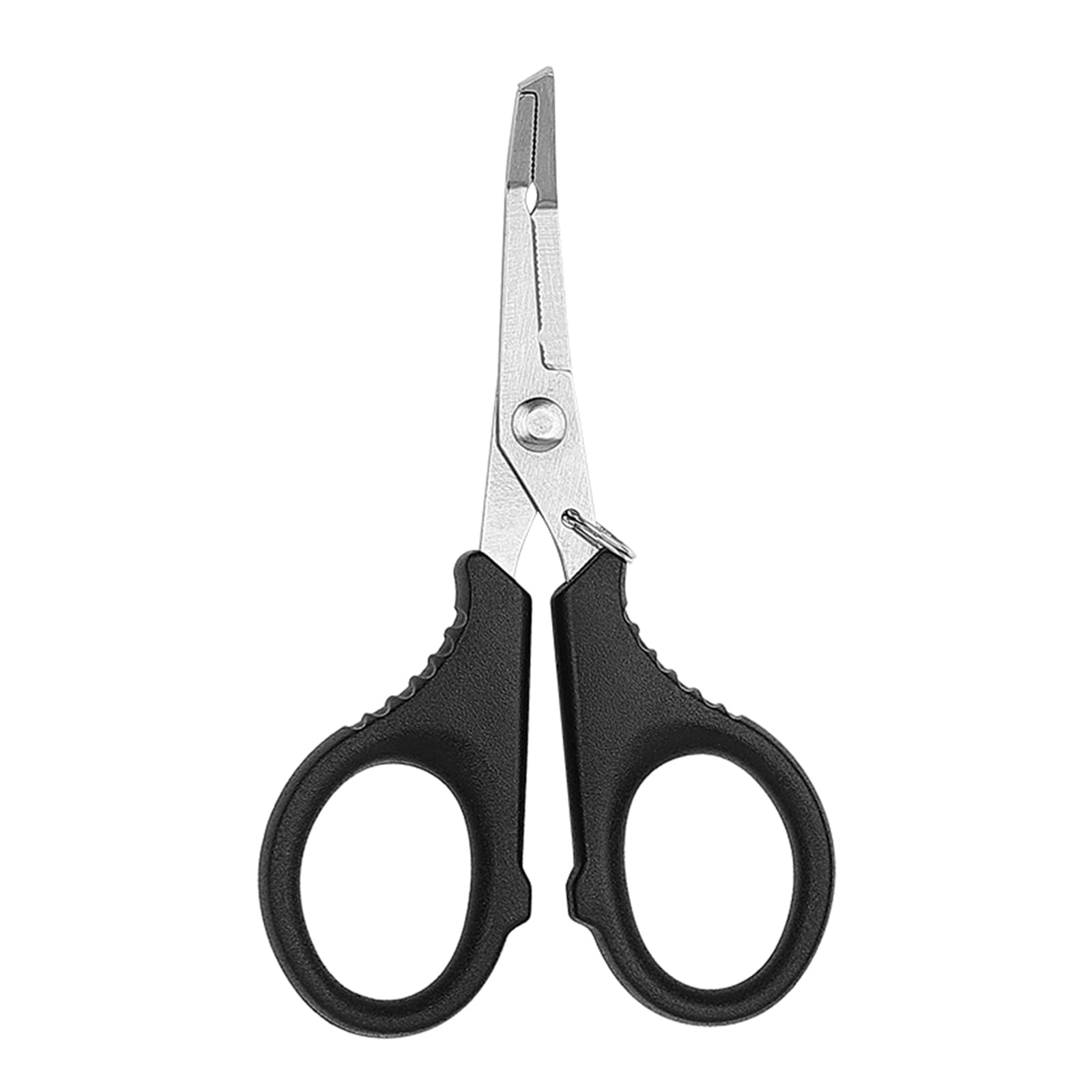 Kangnice Stainless Steel Fishing Pliers with Jagged Hooked Tip Fish Hook Remover PE Line Cutter Scissors Resistant Stainless Steel Fish Hook Remover