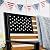 Best Choice Products Outdoor Bench 2-Person Steel Indoor/Outdoor Bench for Garden, Patio, Porch, Entryway w/American Flag, 790lb Capacity – Black/Wood