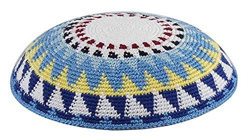 Image of Zion Judaica Quality Knit Kippahs Bulk Packs Knitted Kippot and Single Hand-Knit Kippas Kipa Clips Included