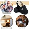 WateLves Filzpantoffeln Herren Hausschuhe Pantoffeln im Herbst und Winter Slipper Unisex mit Rutschfest Sohle Filzlatschen(Schwarz, 42/43EU) #4