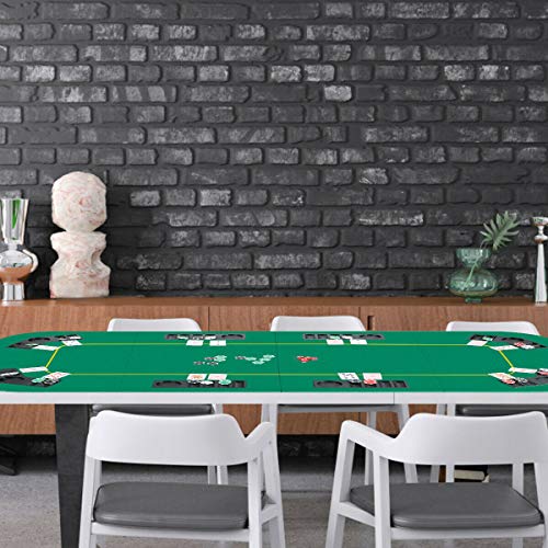 image for Giantex 8 Player Poker Table Top, 80''x36'' Folding Poker Table Top w/