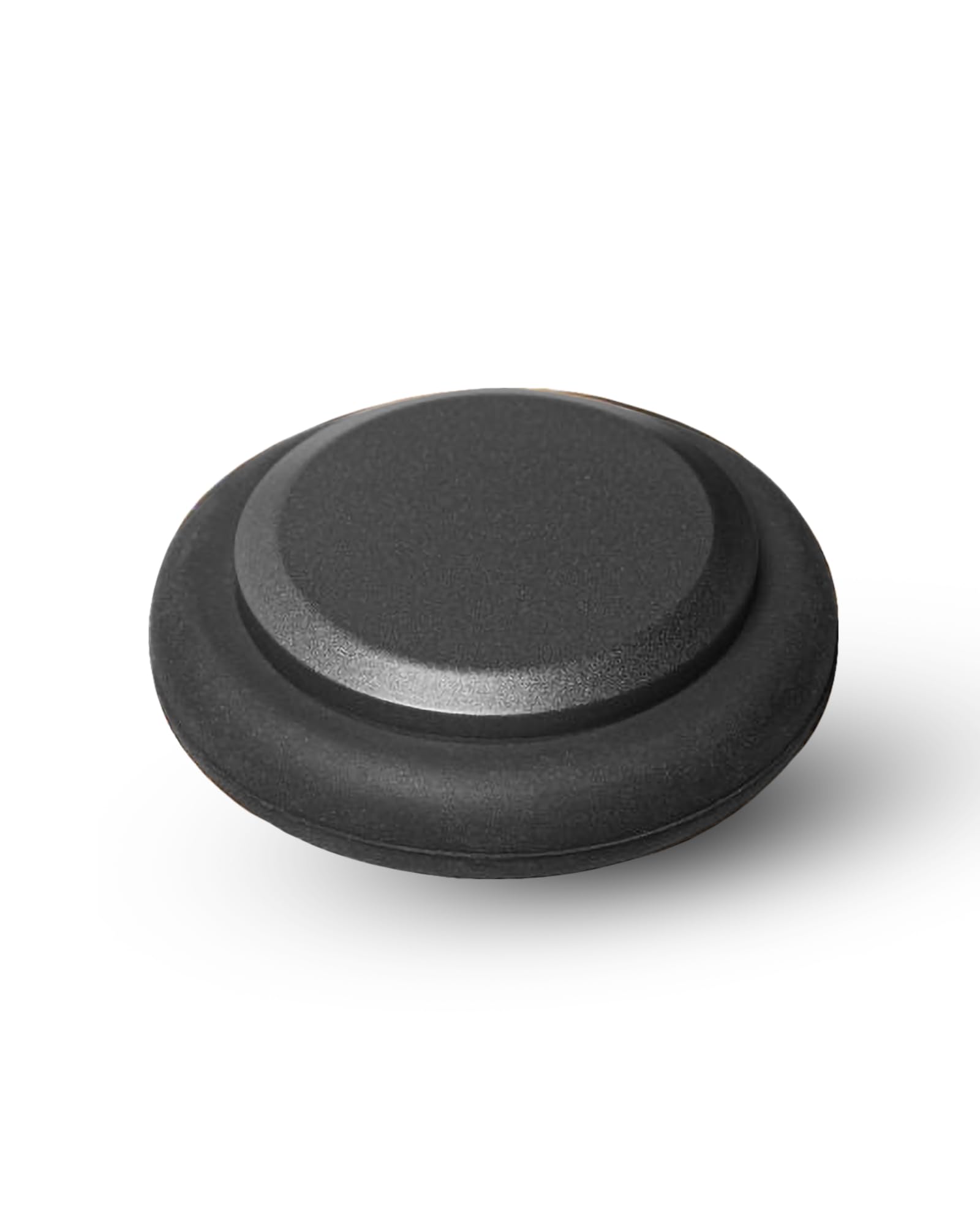 Gedotec Premium Door Stop Floor – Aluminium | Low | 1 Piece Designer Door Stopper Lava Grey | Door Buffer Diameter 68 mm for Screwing | Includes Mounting Material | Door Stopper