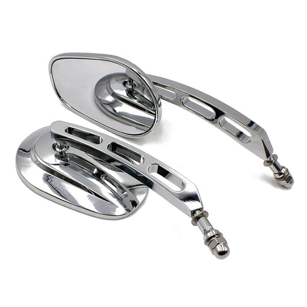Espejos de motocicleta de aluminio 8mm cromados para Harley Ultra Limited FLHTK FLHX