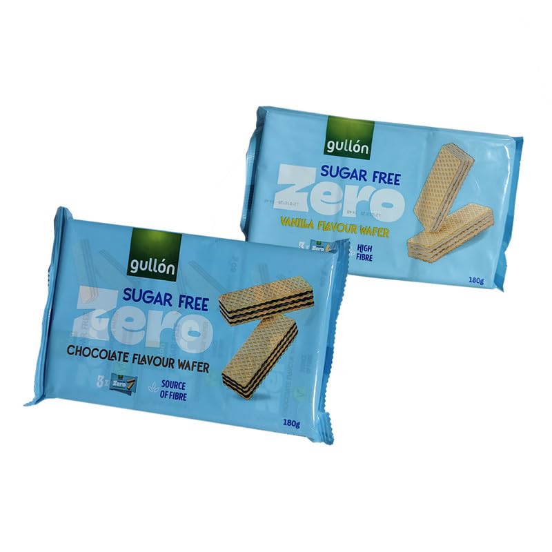 Gullon Assorted Sugar Free Wafers 180g - Vanilla and Chocolate Flavor-picture-16