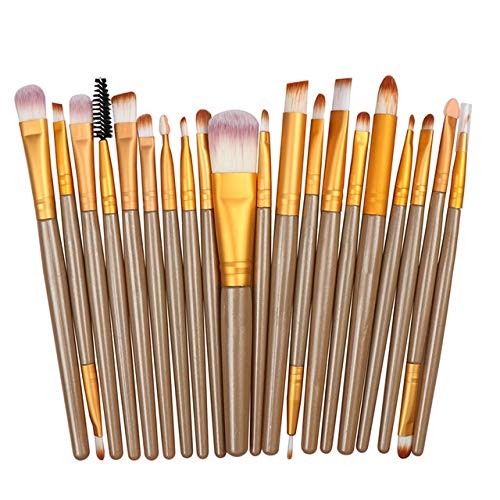 CXBDD 20/5Pcs Makeup Brushes Set Eye Shadow Foundation Powder Eyeliner Eyelash Lip Make Up Brush Cosmetic Beauty Tool Kit Hot (Color : Shua 20 KJ)