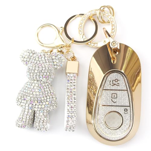 Rayslesan ���킢���L�[�t�H�u�J�o�[ ���C���X�g�[���x�A�`���[���t�� �L���L������TPU�X�}�[�g�L�[�P�[�X �����p �����Z�f�X�x���c S�N���X G�N���X E�N���X EQE EQS 2020-2025�ɑΉ� (3�{�^�� �S�[���h�z���C�g)