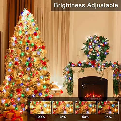 Ollny Christmas Lights Outdoor String Lights 210Ft/640 Led Super Long Multicolor 11 Modes&Timer Remote Waterproof Plug In Fairy Light For Xmas Tree Patio Holiday Indoor Decorations Warm White #TOP6