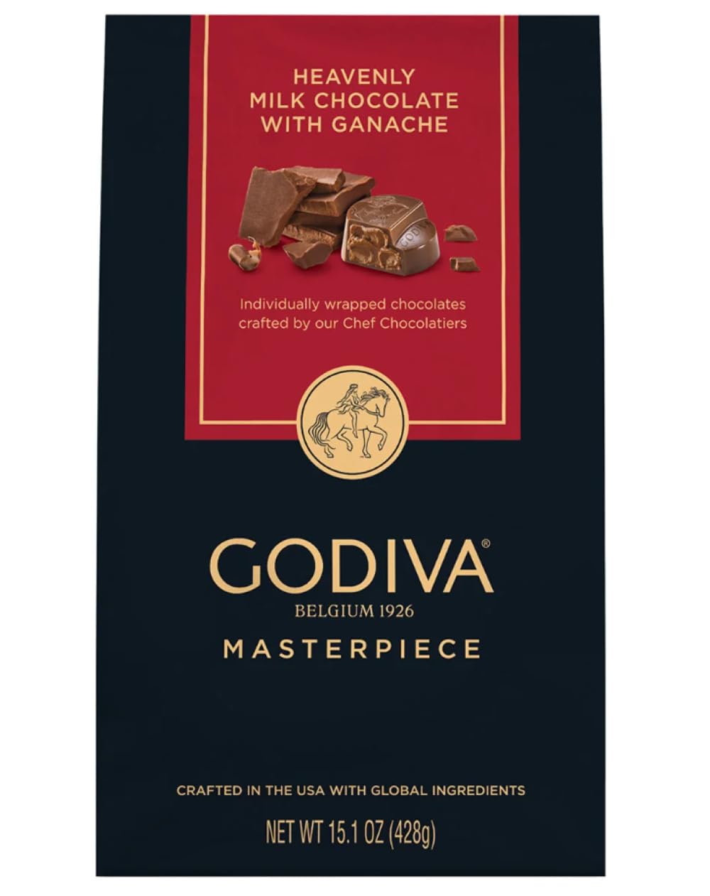 GODIVA Heavenly Milk Chocolate Ganache Masterpiece, 15.1 oz