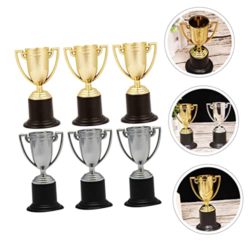 STOBOK 6 Unidades Pequeno Troféu Arte Do Troféu De Basquete Copa Do Troféu Copos De Troféu De Prêmio