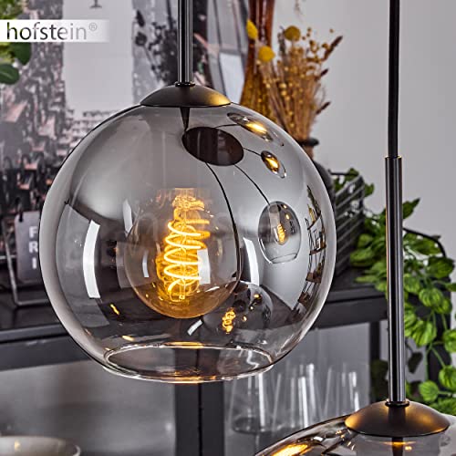 Lampe à suspendre noire en verre pour éclairage intérieur moderne E27