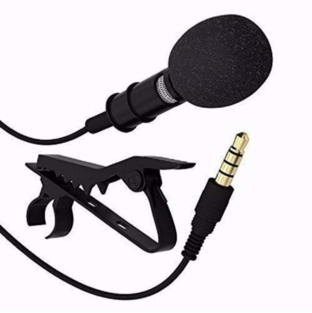 Cospex Black 3.5mm Clip Mini Lavalier Plastic and Metal Mic Microphone for Voice/Video Chat-image-34