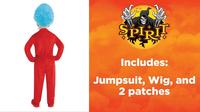 Disfraz The Cat in the Hat Toddler Thing 1 y Thing 2 miniatura 4