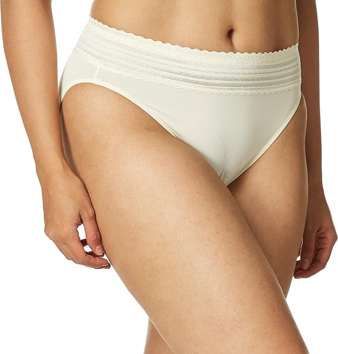 Image of Warner's Women's No Pinching No Problems Dig-free Comfort Waist With Lace Microfiber Hipster 5609j, Retired Colors