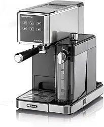 Ariete 1397, Máquina de Café Expresso Ametista, espumador de leite, compatível com café moído e saches - 220V