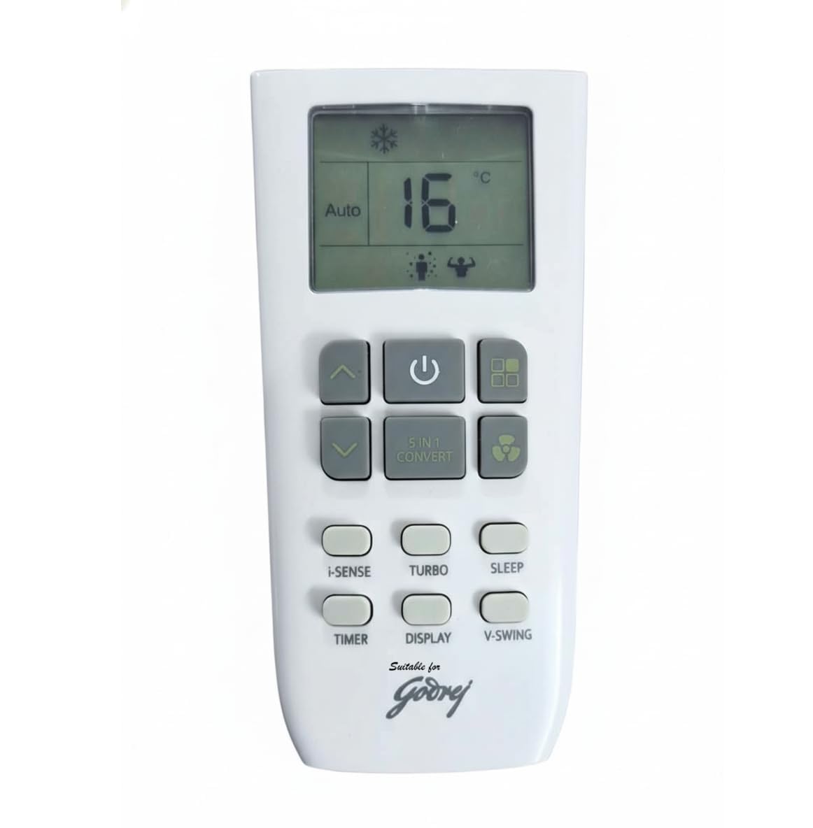 5 Years Warranty AC Remote Compatible with GODREJ Split Inverter AC Remote (5 in 1 Convert and i-Sense Function) Your Old Remote Must Be Exact Same-image-34