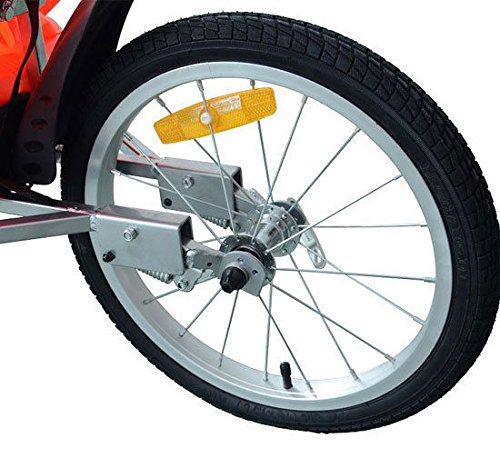 aosom single wheel bike trailer