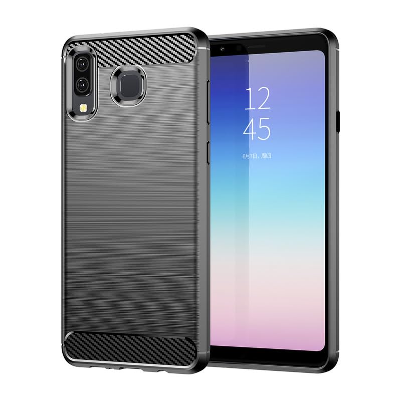 Image of Hybrid Carbon Fiber Back Case for Samsung Galaxy A8 Star (Black)