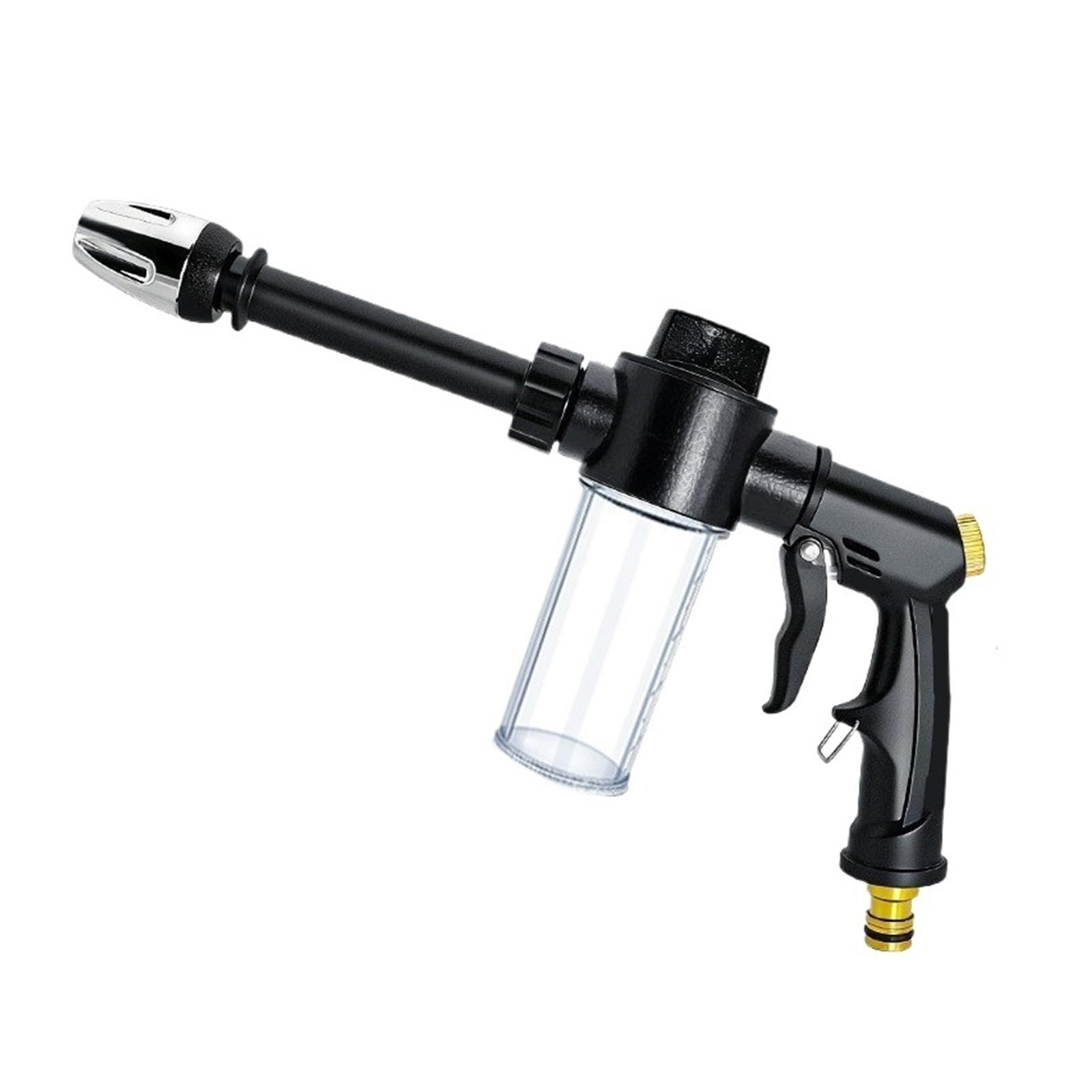 High Pressure Sprayer with Soap Dispenser Garden Hose Nozzle Adjustable Nozzle, for Patio Car Washing Outdoor