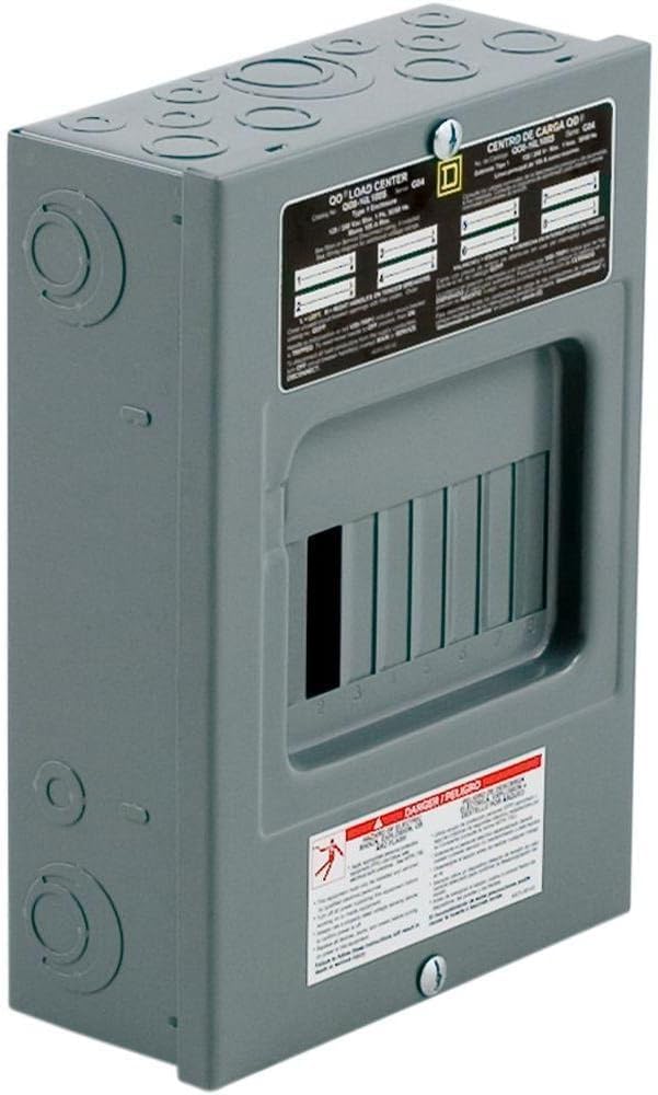 Square D - QO816L100SCP QO 100 Amp 8-Space 16-Circuit Indoor Surface Mount Main Lugs Load Center