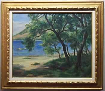 長谷川昇 「コーズリー」 油絵・油彩画 絵画 長谷川昇 「コーズリー」 油絵・油彩画 絵画