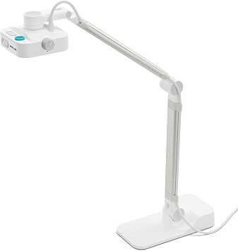 OKIOCAM W1 USB 4K 8MP Document Camera with Light for Teachers. with OKIOPoint & AI-Tracking Presentation Software. Doc Camera for Classroom. Compatible with PC/Mac, with Type-C Adaptor