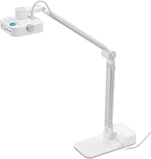 OKIOLABS OKIOCAM W1 USB 4K 13MP Document Camera with Light for Teachers. Comes with OKIOPoint & AI-tracking Presentation Software. Doc Camera for Classroom. Compatible with PC/Mac, With type-C Adaptor