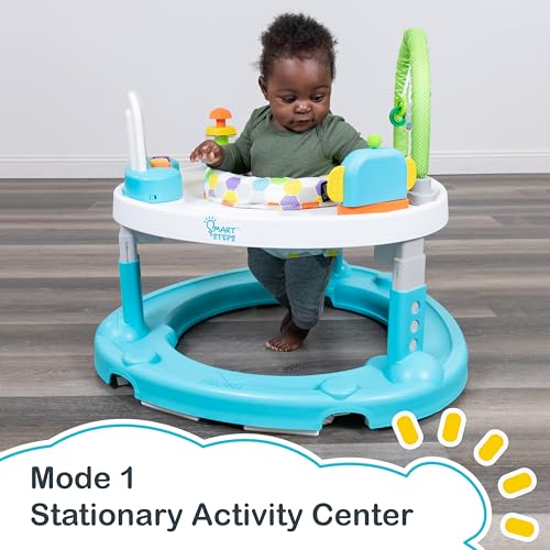 Image of Smart Steps Bounce N' Dance 4-in-1 Activity Center Walker, Hexagon Dots