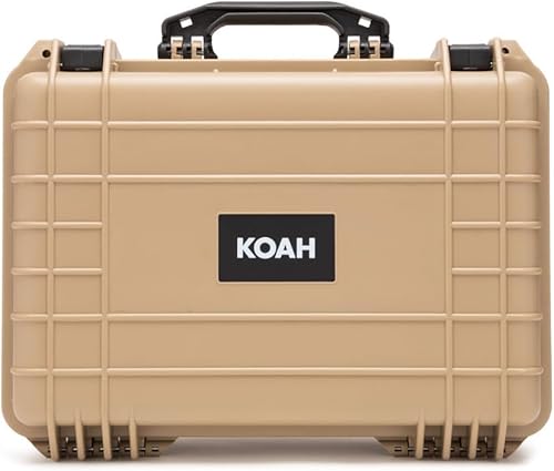 Miniatura 2 de Koah Funda rígida resistente a la intemperie con espuma personalizable, resistente a los impactos, ideal para cámaras, drones, dispositivos