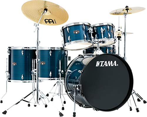 Tama Imperialstar Complete Drum Set - 6-Piece - Hairline Blue