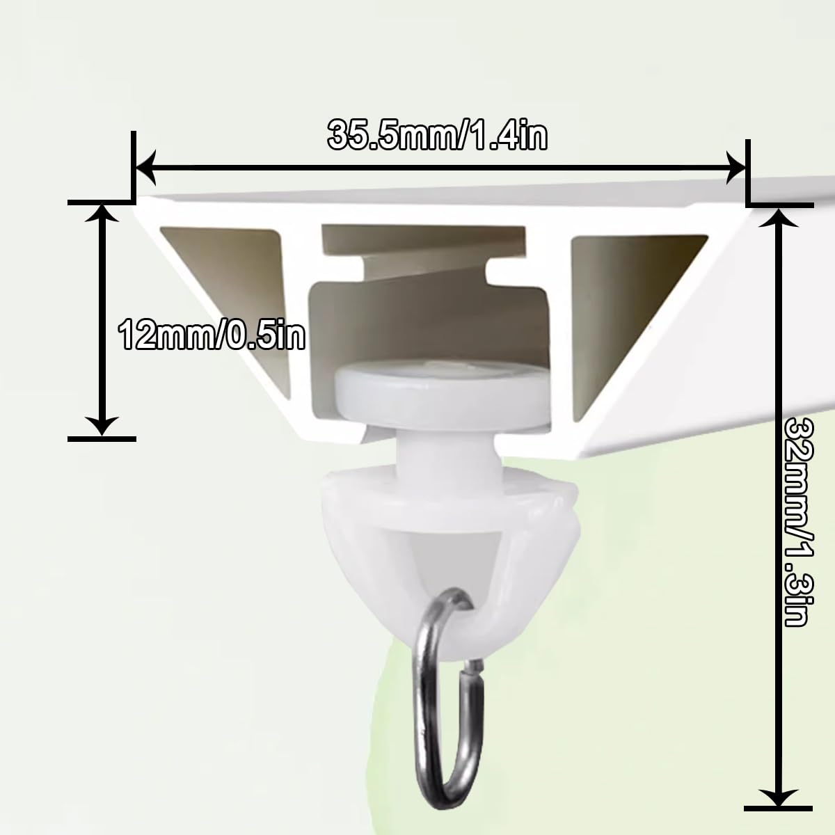 Tringle à rideaux auto-adhésive de 50 à 500 cm, sans perçage, en aluminium, avec clips et crochets pour salle de bains et camping-cars, installation facile, design élégant - Noir