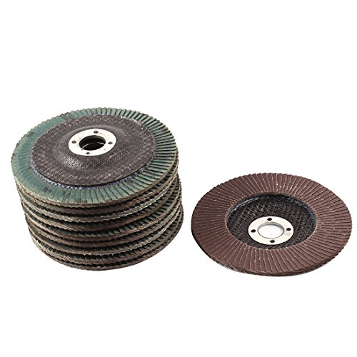 uxcell Polishing 100mm Dia 320 Flap Sanding Abrasive Wheels Discs 10Pcs