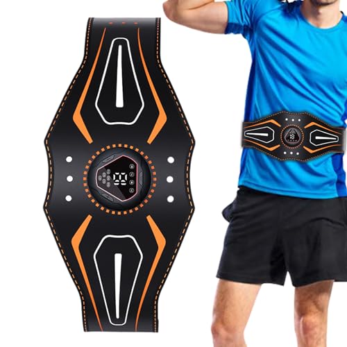 AB Stimulator Muscle Tóner: tóner eléctrico digital, equipo de ejercicio portátil, dispositivo de aptitud de intensidad ajustable, diseño duradero | Gimnasio, reposo en cama, coche, viaje, equipo para