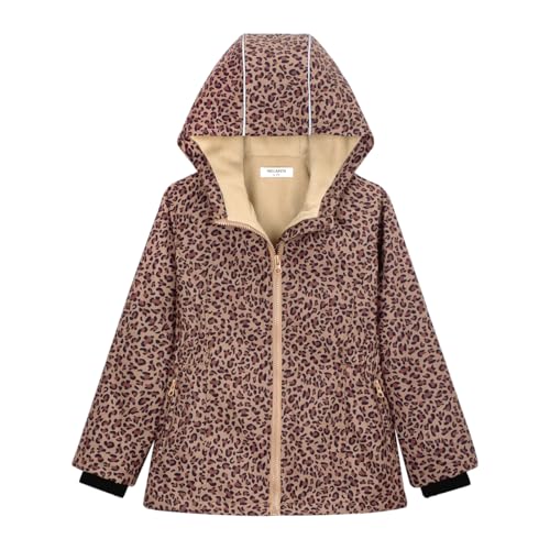Image of WELAKEN Fleece lined Jackets with Water-Resistance Frabic for Kid's & Toddler II Girl's Rain Jacket & coats