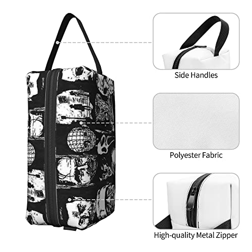 Women's Cosmetic Bags Horror Icons Makeup Pouch Travel Toiletry Storage Bag - Image 3