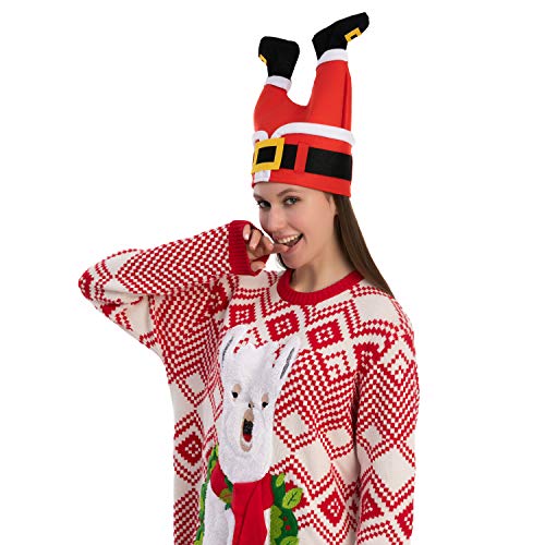 image for JOYIN 3 Packs Christmas Santa Pants Hats for Funny Hilarious and Festi