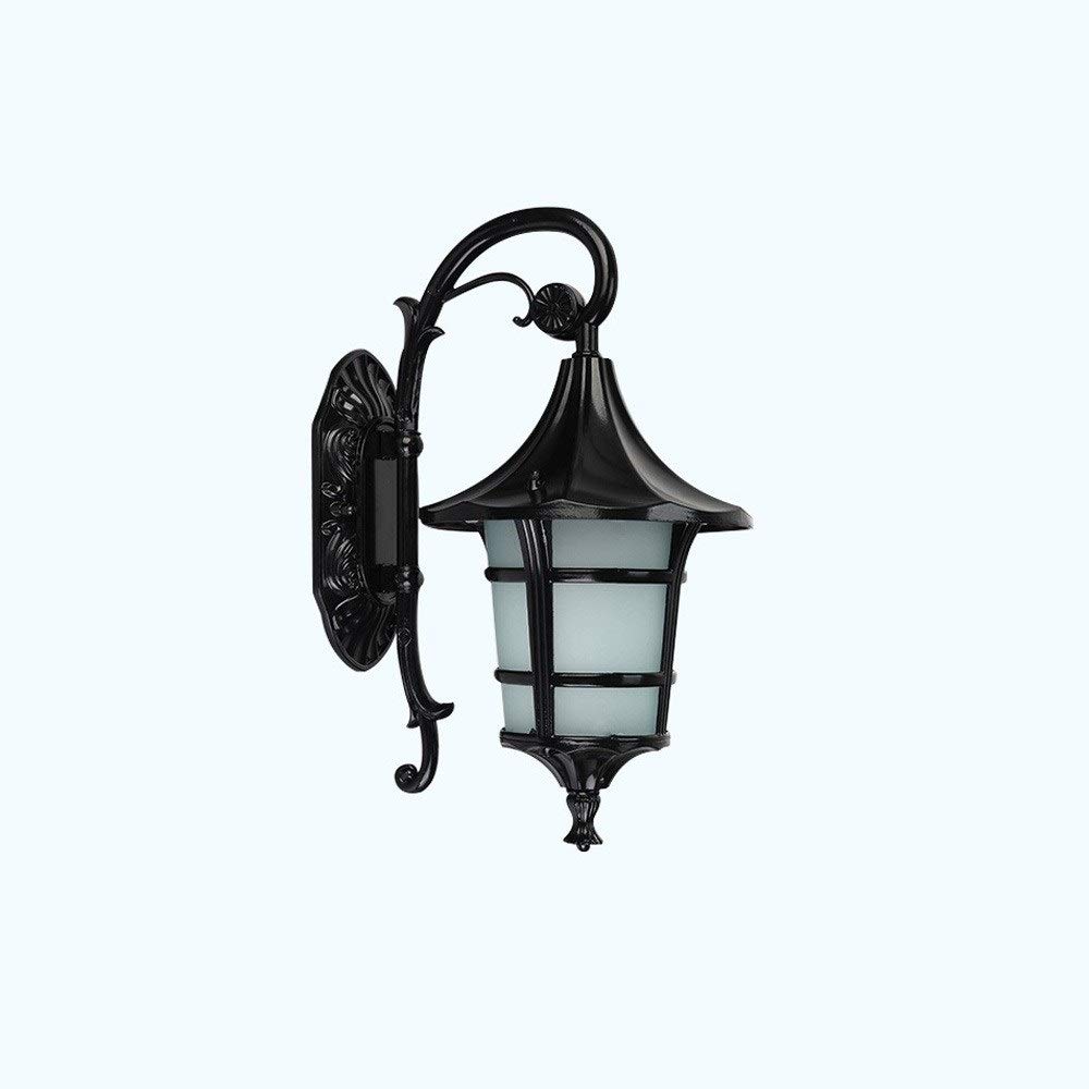 HYJAUSXB Wall Lamps Sconces Outdoor Porch Lantern Light IP65 Waterproof Aluminum Glass Landscape Street Sconce Villa Patio Community Garden Terrace Decor Lamp E27 -Coffee