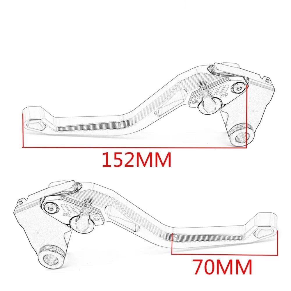 Embrayage moto Pour Y&amaha TDM 900 TDM900 2002 2003 2004 BT 1100 BT1100 2003 2004 2005 2006 Moto Leviers De Frein Et D'embrayage À Poignée Courte Et Réglable Levier d'embrayage frein(Color:7)