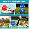 Gyfimdo Magic Ball, Magic Meta Ball, Magics Bouncing Balls, Dual Form Freely Switchable, Magics Bouncing Balls with 6 Light, Parent-Child Interactive Suitable for Indoor & Outdoor Use (Blue) #4