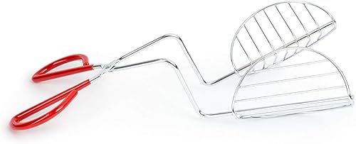 Fox Run Marcas Molde de taco de acero cromado para freír, 4.5 "x 3.25" x 13" Soporte para taco