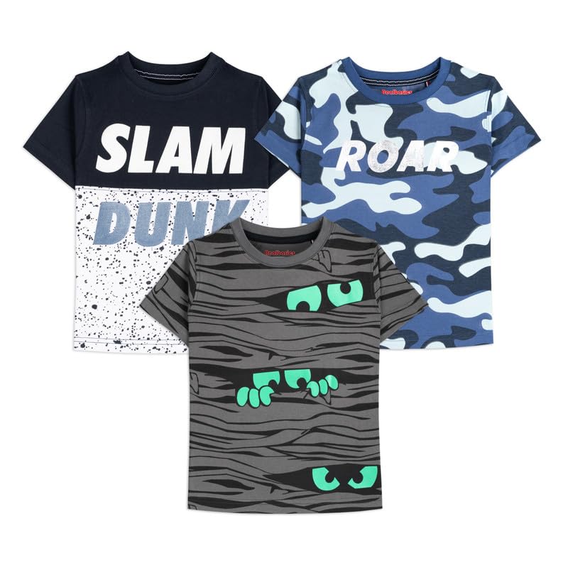 Boy's Regular T-Shirts (Pack of 3)