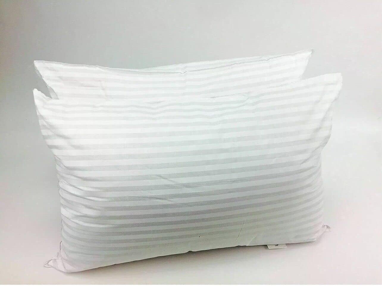 Shredded Memory Foam Stripe Pillows Pack of 2, Hypoallergenic Bed