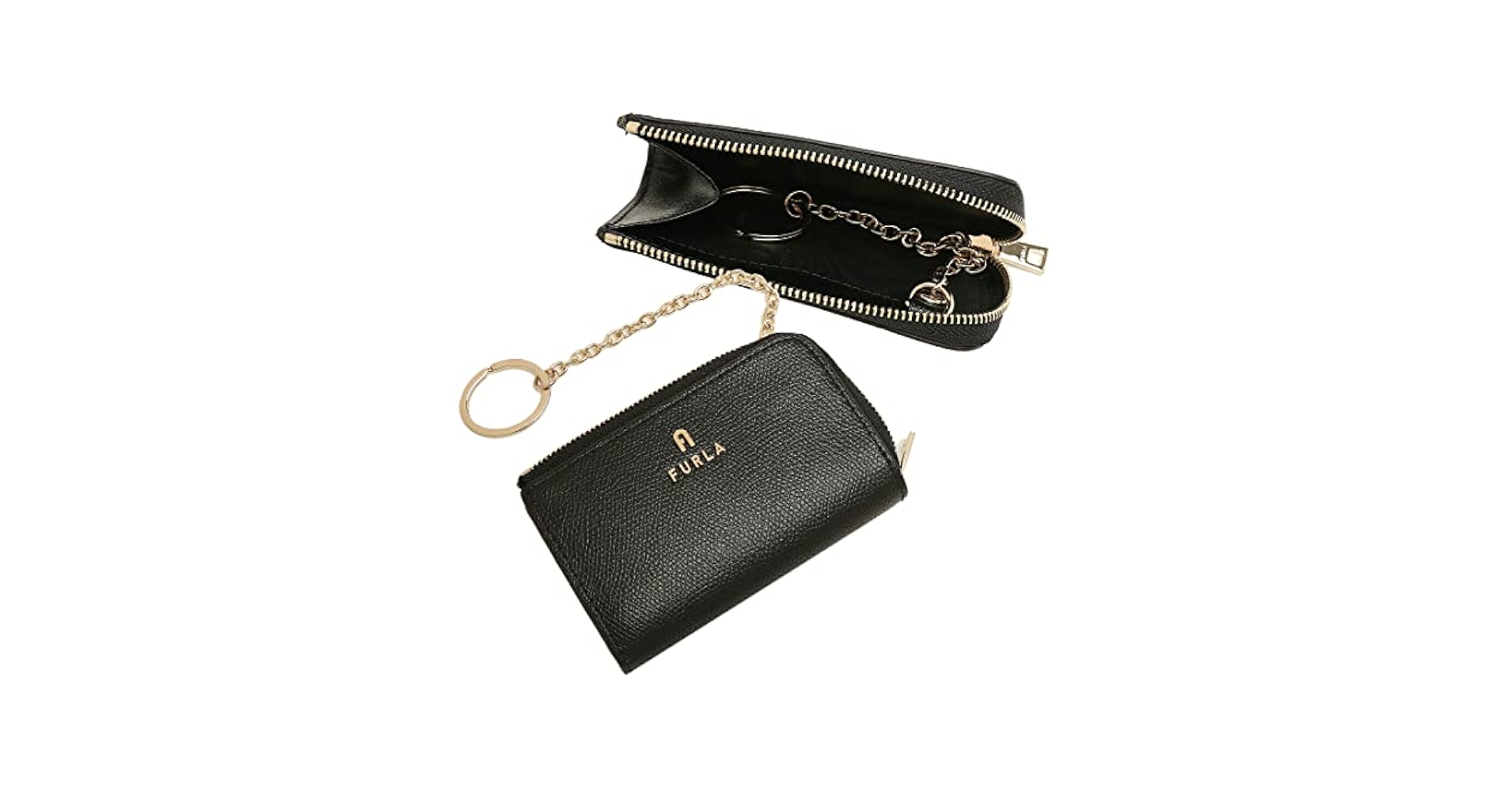 正規品 新品フルラ牛革キーケース定価¥18700ブラック6連FURLA Amazon | [フルラ]キーケース コインケース カメリア ブラック